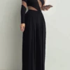Jluxbasix Black Devyn Wide Leg Pants -Jluxlabel Dress Shop 1 204a1deb 3848 41f1 b32a 7ab7917fed49