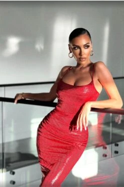 Red Rubi Cowl Neck Cocktail Dress -Jluxlabel Dress Shop 2 cf786547 9437 41af bd14 80c38960da7b