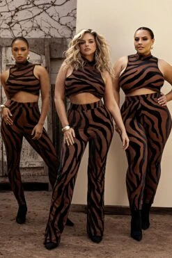 Pecan Never Phased Crop Top -Jluxlabel Dress Shop ANIMAL2023 1