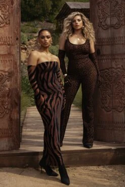 Pecan Leopard One To Watch Pants -Jluxlabel Dress Shop ANIMAL2023 29