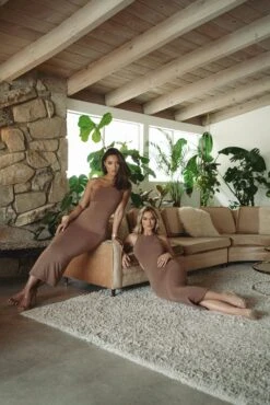 Pecan Empress Midi Dress -Jluxlabel Dress Shop BASIX2022 26