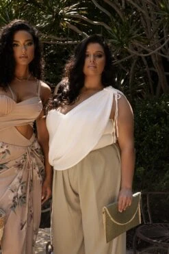 Ivory New Obsession Draped Top -Jluxlabel Dress Shop CHIFFON2023 30 40d26dc8 0e30 42bb 9b7d 5438d973a987