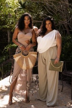 Ivory New Obsession Draped Top -Jluxlabel Dress Shop CHIFFON2023 31