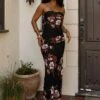 Red Floral Break Free Strapless Maxi Dress 2 Red Floral Break Free Strapless Maxi Dress -Jluxlabel Dress Shop CHIFFON2023 38