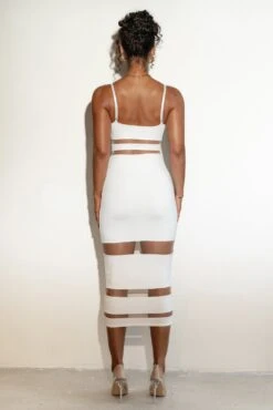 Ivory Alysiha Midi Dress -Jluxlabel Dress Shop FORMATION2022 P1 18