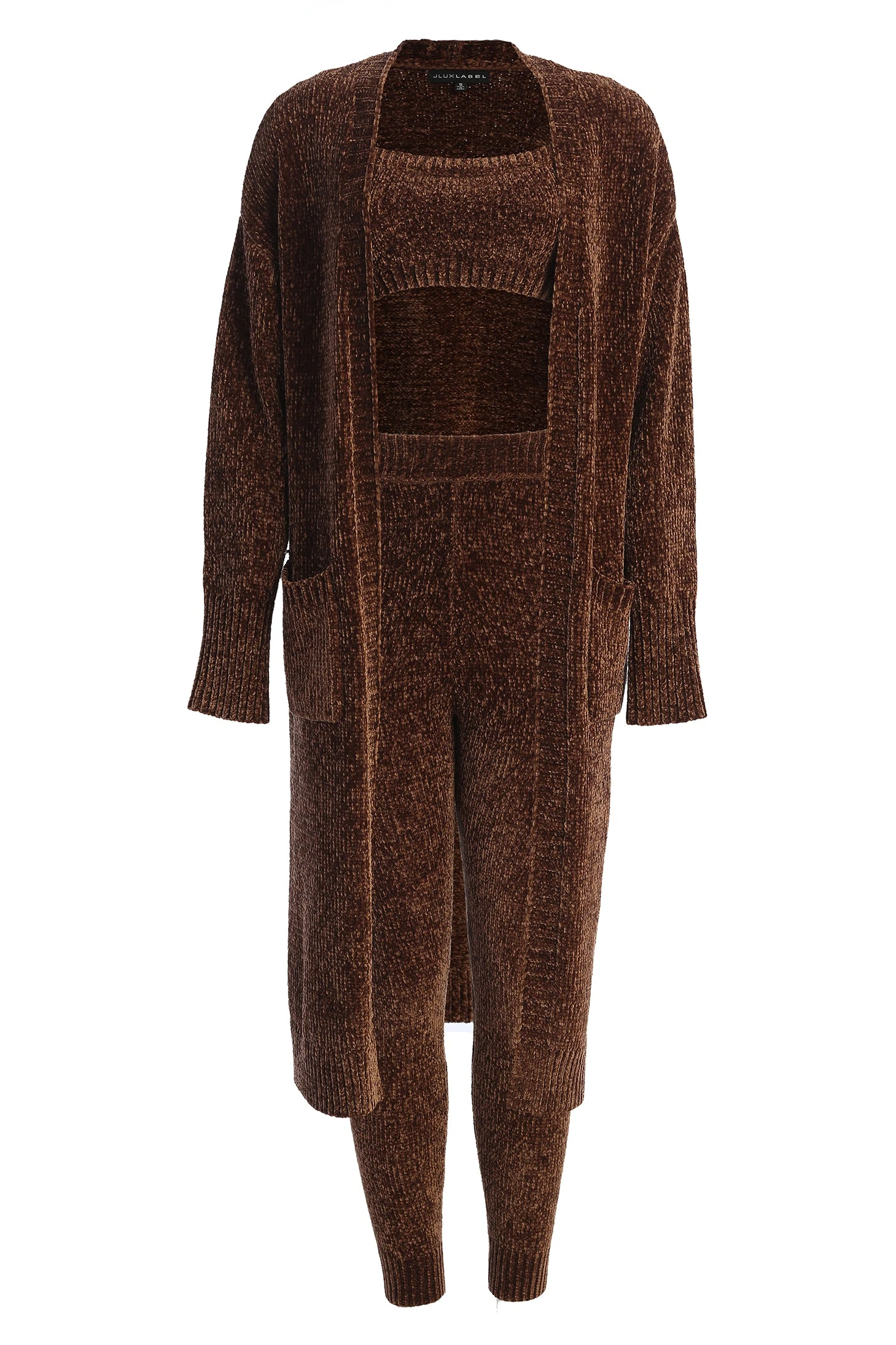 Chocolate Gemma Crop Chenille Top 7 Chocolate Gemma Crop Chenille Top - Image 5