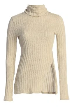 Natural One Call Away Ribbed Turtleneck Top 19 Natural One Call Away Ribbed Turtleneck Top -Jluxlabel Dress Shop IMG 3643copy