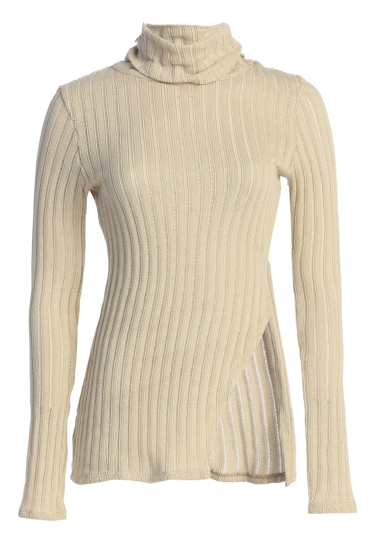 Natural One Call Away Ribbed Turtleneck Top 8 Natural One Call Away Ribbed Turtleneck Top - Image 6