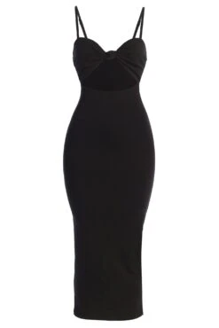 Black Midnight Memories Midi Dress -Jluxlabel Dress Shop IMG 4929copy
