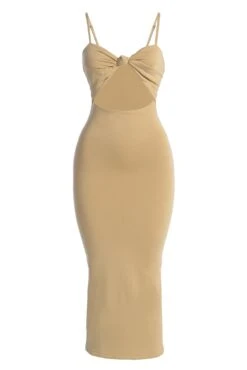 Beige Midnight Memories Midi Dress -Jluxlabel Dress Shop IMG 4937copy