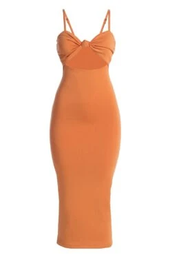Orange Midnight Memories Midi Dress -Jluxlabel Dress Shop IMG 4939copy