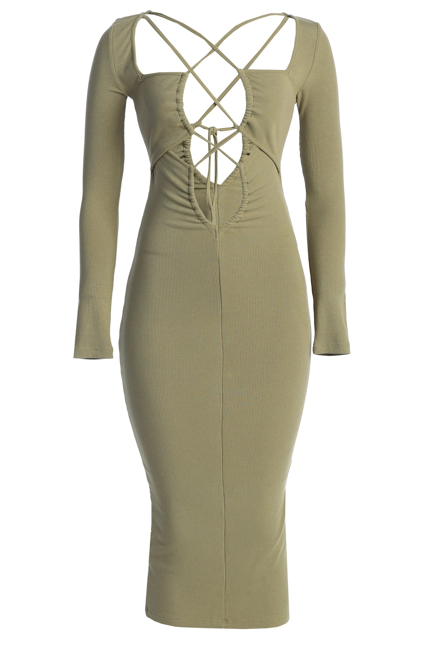 Olive Mesmerize Midi Dress 6 Olive Mesmerize Midi Dress - Image 4
