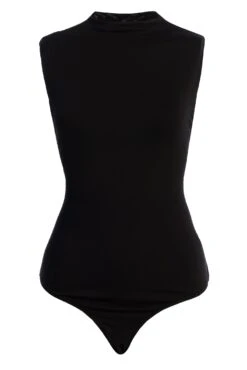 Jluxbasix Black Ciela High Neck Bodysuit -Jluxlabel Dress Shop IMG 5305copy