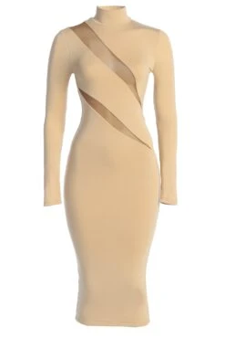 Tan Abigail Midi Dress 13 Tan Abigail Midi Dress -Jluxlabel Dress Shop IMG 5555copy