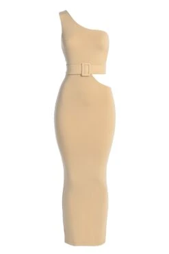 Tan Jluxbasix Azuree Cutout Dress -Jluxlabel Dress Shop IMG 5564copy