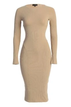 Beige High Expectations Midi Dress 20 Beige High Expectations Midi Dress -Jluxlabel Dress Shop IMG 7135copy