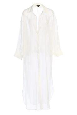 White Lia Button Front Shirt Dress 22 White Lia Button Front Shirt Dress -Jluxlabel Dress Shop IMG 7165copy