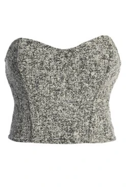Lt. Grey All You Need Tweed Corset -Jluxlabel Dress Shop IMG 7483