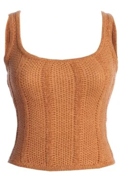 Rust Shore Thing Crochet Top -Jluxlabel Dress Shop IMG 7538copy