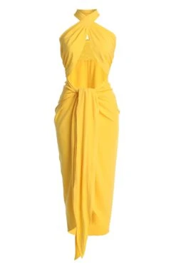 Yellow Sahara Dress -Jluxlabel Dress Shop IMG 7582copy