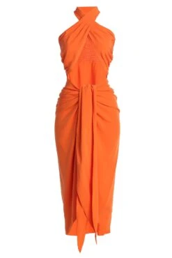 Orange Sahara Dress -Jluxlabel Dress Shop IMG 7588copy