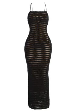 Black Palmas Crochet Maxi Dress 22 Black Palmas Crochet Maxi Dress -Jluxlabel Dress Shop IMG 7652copy