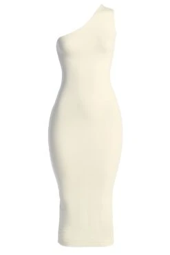 Ivory Meara One Shoulder Dress -Jluxlabel Dress Shop IMG 8030copy