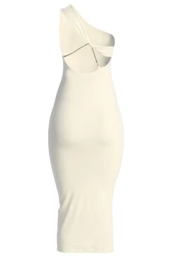 Ivory Meara One Shoulder Dress -Jluxlabel Dress Shop IMG 8031copy