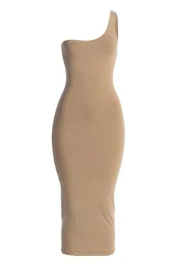 Beige Zuzanna Cutout Dress -Jluxlabel Dress Shop IMG 8048copy