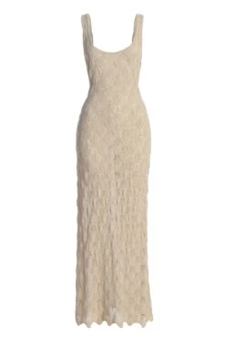 Beige Novabella Maxi Dress -Jluxlabel Dress Shop IMG 9406copy