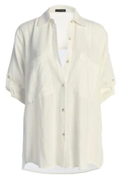 Off White By The Coast Crinkled Button Up -Jluxlabel Dress Shop IMG 9430copy
