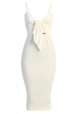 Ivory Dolores Linen Dress -Jluxlabel Dress Shop IMG 9536