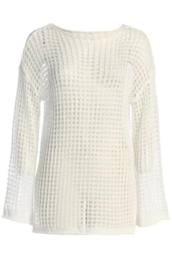 White Izara Crochet Coverup -Jluxlabel Dress Shop IMG 9701copy
