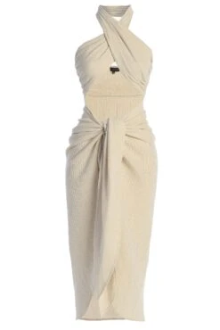 Cream Linen Sahara Dress -Jluxlabel Dress Shop IMG 9723copy