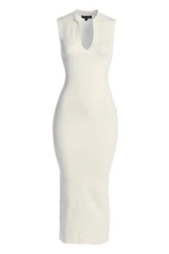 White Never Better Midi Dress -Jluxlabel Dress Shop IMG 9796copy