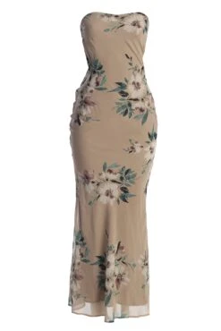 Purple Floral Break Free Strapless Maxi Dress -Jluxlabel Dress Shop IMG 9818copy