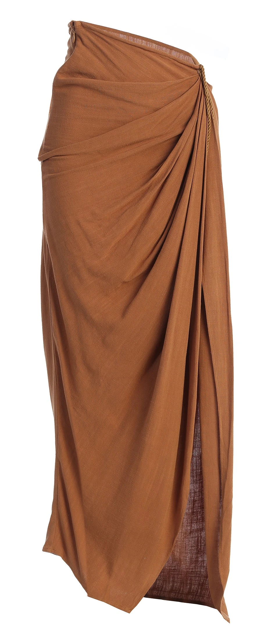 Pecan Noelia Linen Slit Skirt 5 Pecan Noelia Linen Slit Skirt - Image 3