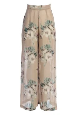 Purple Floral Stay For A While Printed Trousers -Jluxlabel Dress Shop IMG 9868copy