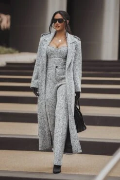 Lt. Grey All You Need Tweed Corset -Jluxlabel Dress Shop ITSALIFESTYLE2022 22