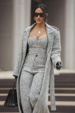 Lt. Grey All You Need Tweed Corset -Jluxlabel Dress Shop ITSALIFESTYLE2022 29