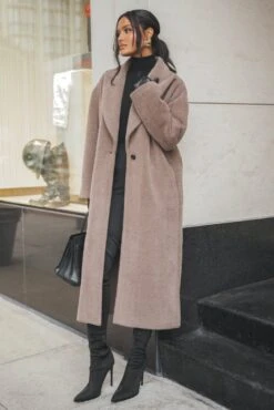 Acorn Chelsie Longline Coat -Jluxlabel Dress Shop ITSALIFESTYLE2022 55