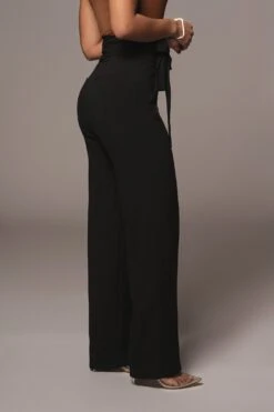 Black Safiya Wide Leg Pants -Jluxlabel Dress Shop JAN262021 40