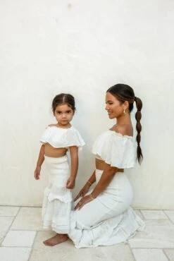 White Emily Ruffled Skirt Set 13 White Emily Ruffled Skirt Set -Jluxlabel Dress Shop JESSIMALAY 02