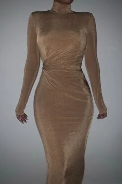Tan Kara Mock Neck Dress 11 Tan Kara Mock Neck Dress -Jluxlabel Dress Shop JLUXLABELNOV 25