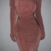 Mauve Kara Mock Neck Dress -Jluxlabel Dress Shop JLUXLABELNOV 26