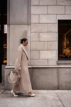 Sand Chelsie Longline Coat -Jluxlabel Dress Shop LIFESTYLE JAN22023 32