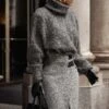 Grey Beginnings Sweater KnitTurtleneck -Jluxlabel Dress Shop LIFESTYLE JAN22023 39 2
