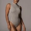 Jluxbasix Grey Ciela High Neck Bodysuit -Jluxlabel Dress Shop PRODUCT 8 4 20 1100