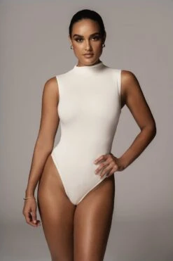 Jluxbasix Ivory Ciela High Neck Bodysuit -Jluxlabel Dress Shop PRODUCT 8 4 20 1394