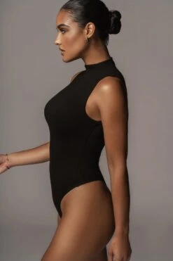Jluxbasix Black Ciela High Neck Bodysuit -Jluxlabel Dress Shop PRODUCT 8 4 20 704